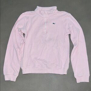 Vineyard Vines Light Pink Quarter Zip Sweatshirt Sweater